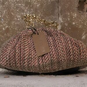 Steve‎ Madden Bcerul  Woven Clutch Purse-Multi  *New Chain Handle Snap Close $78